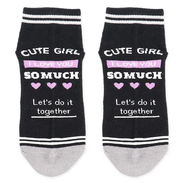 3足組スクールローカットソックス（切り替えロゴ）