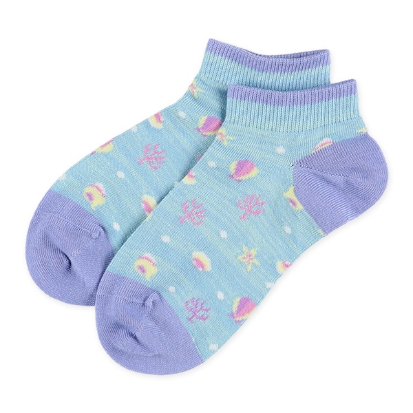 3足組スクールローカットソックス（シェル柄）