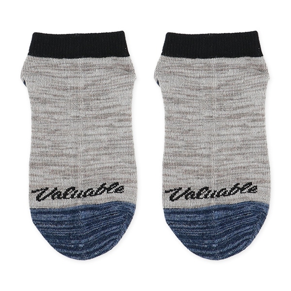 3足組スクールローカットソックス（ボーダーロゴ）