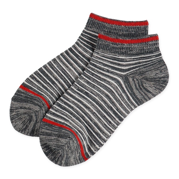 3足組スクールローカットソックス（ボーダーロゴ）