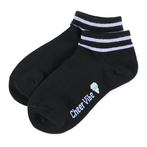 3足組スクールローカットソックス（ロゴ）