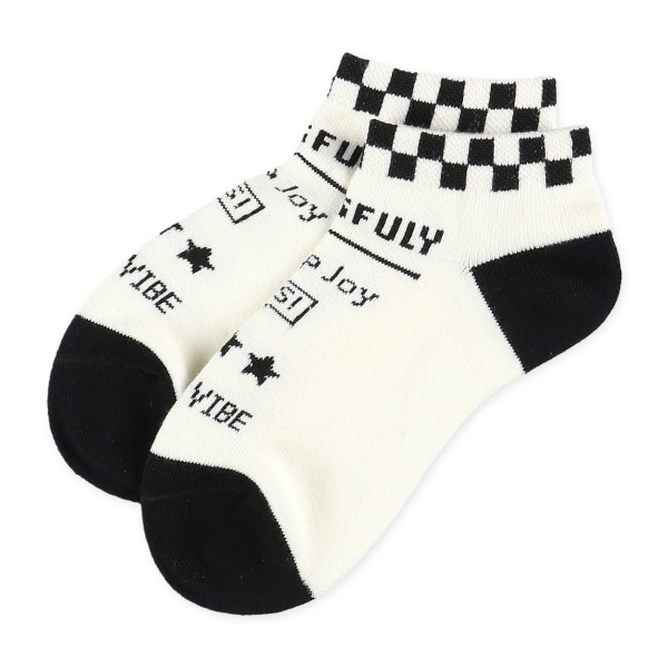 3足組スクールローカットソックス（ロゴ）