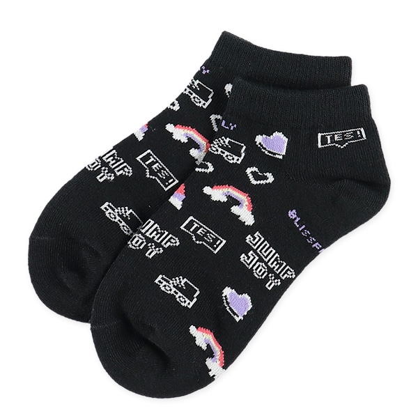 3足組スクールローカットソックス（ロゴ）