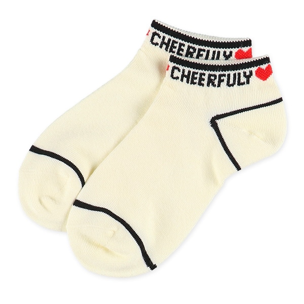 3足組スクールローカットソックス（ハート）