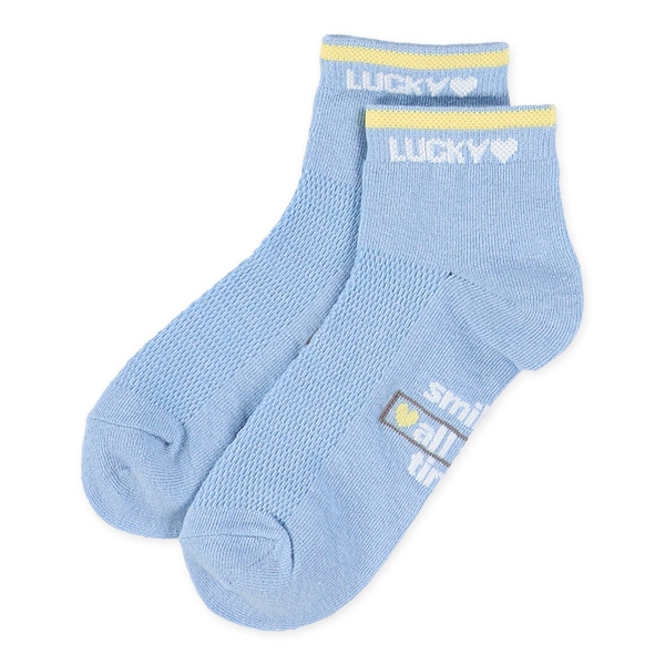 3足組スクールローカットソックス（ビッグメッシュ・ロゴ）