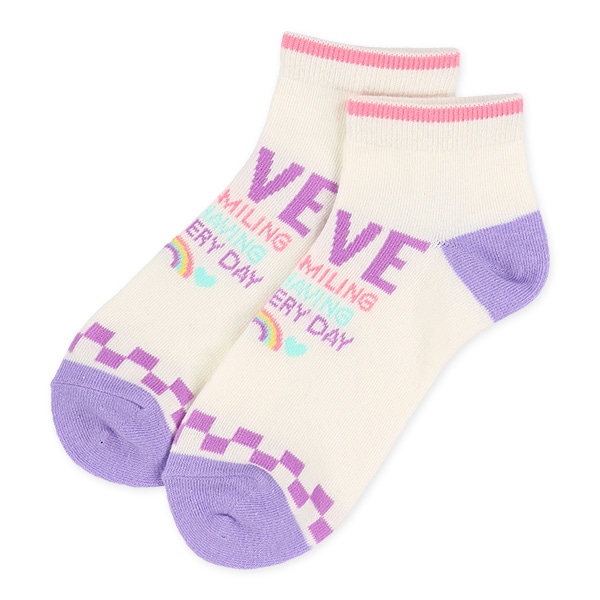 3足組スクールローカットソックス（ロゴリボン）