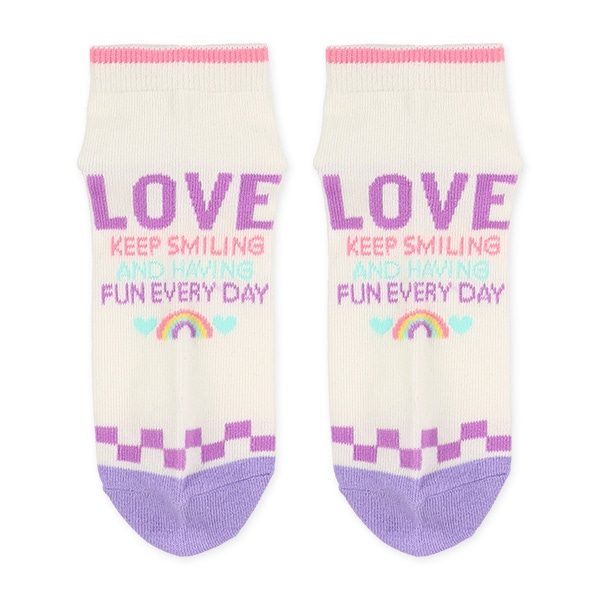 3足組スクールローカットソックス（ロゴリボン）