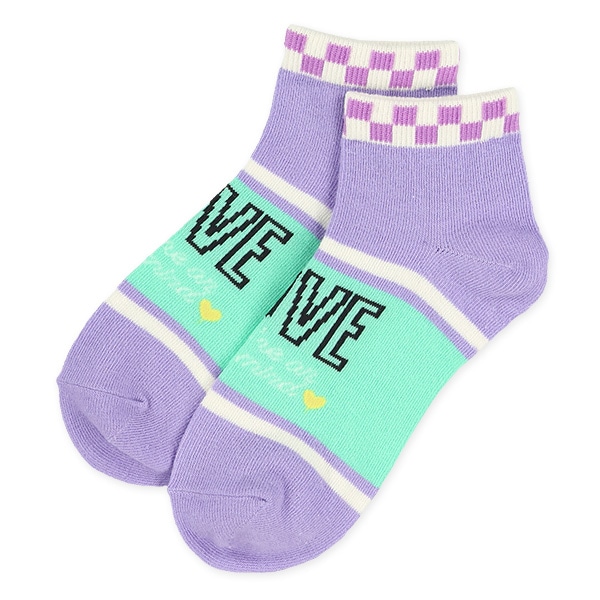 3足組スクールローカットソックス（ロゴリボン）