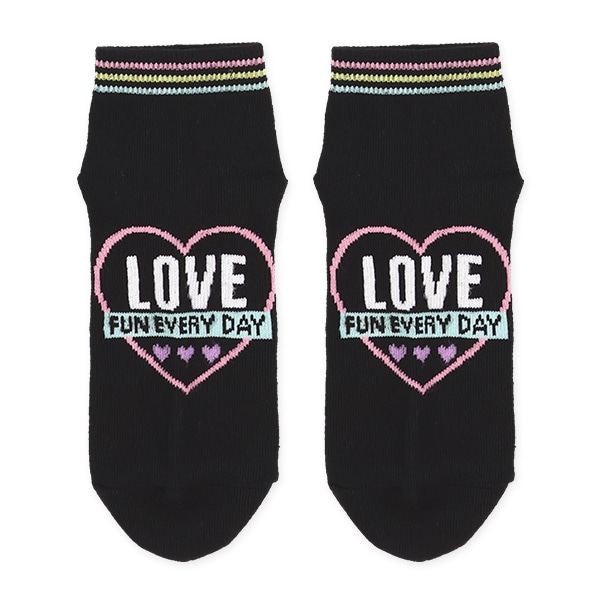 3足組スクールローカットソックス（ロゴリボン）