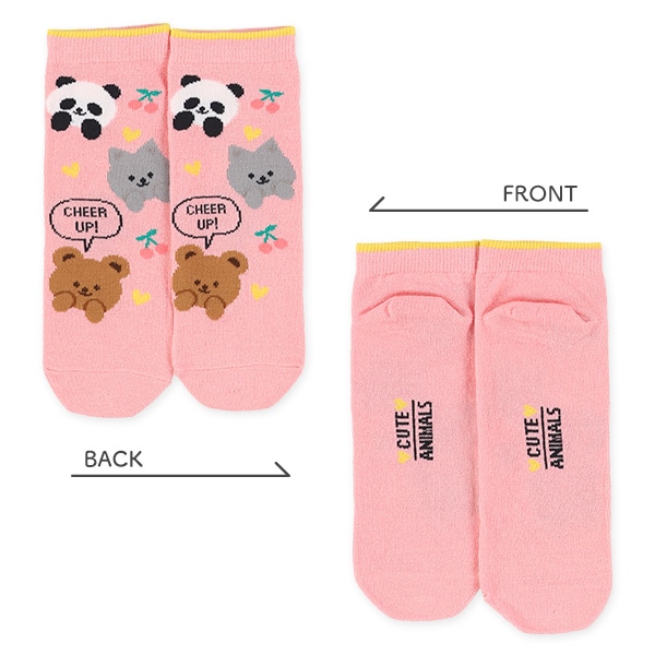 3足組スクールローカットソックス（アニマル）