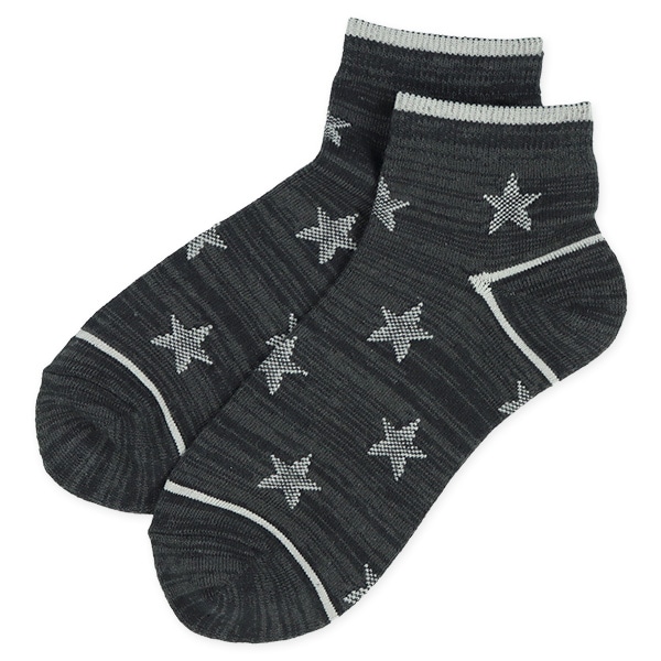 3足組スクールローカットソックス（星総柄）