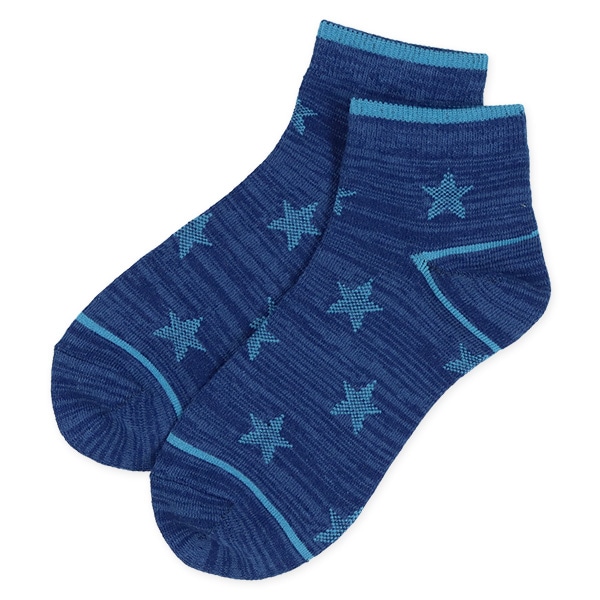 3足組スクールローカットソックス（星総柄）