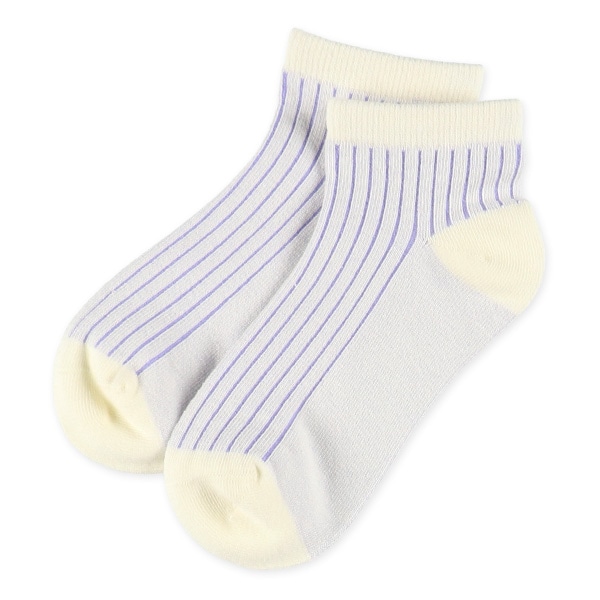 3足組スクールローカットソックス（裏糸配色）