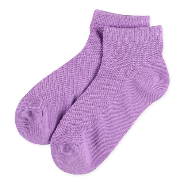 3足組スクールローカットソックス（カラーメッシュ）