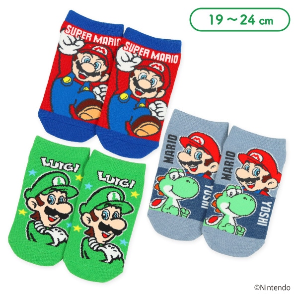 スクールローカットソックス（スーパーマリオ）