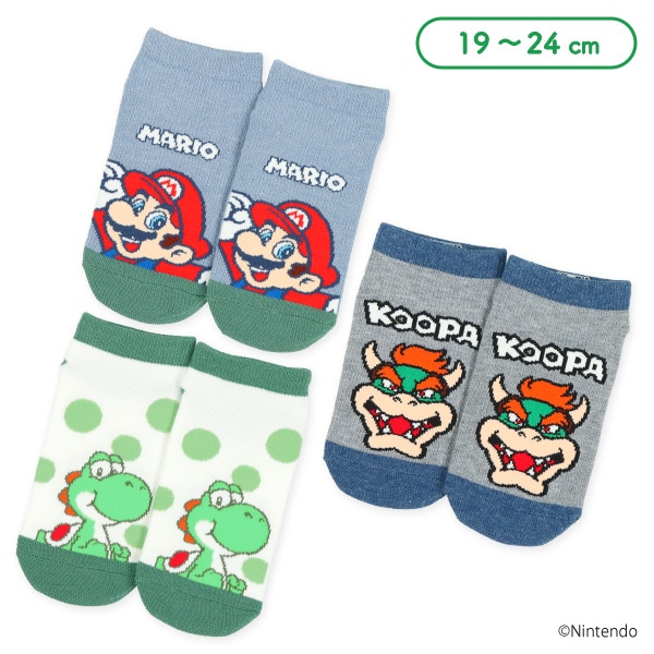 スクールローカットソックス（スーパーマリオ）