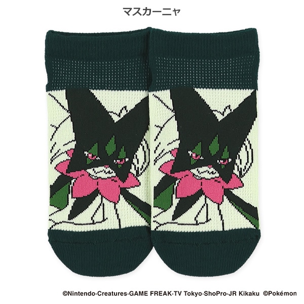 スクールローカットソックス（イエローメガルカリオ・マスカーニャ・テラパゴス・リザードン）