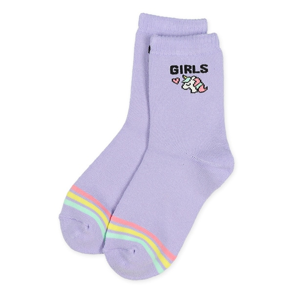 2足組あったかパイルスクールクルーソックス（ユニコーン）