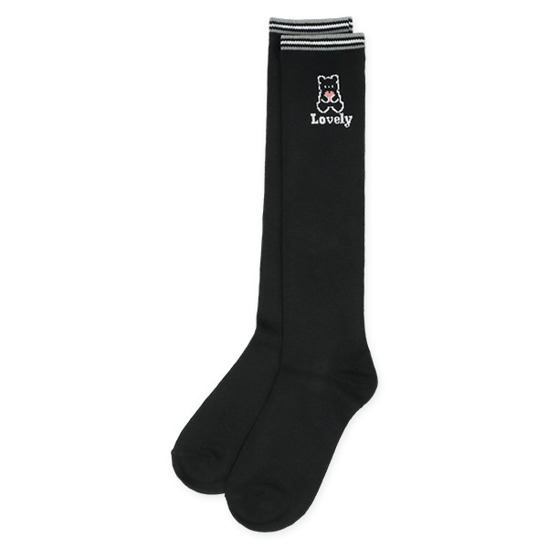 HOTWRAP）2足組スクールハイソックス（くま）