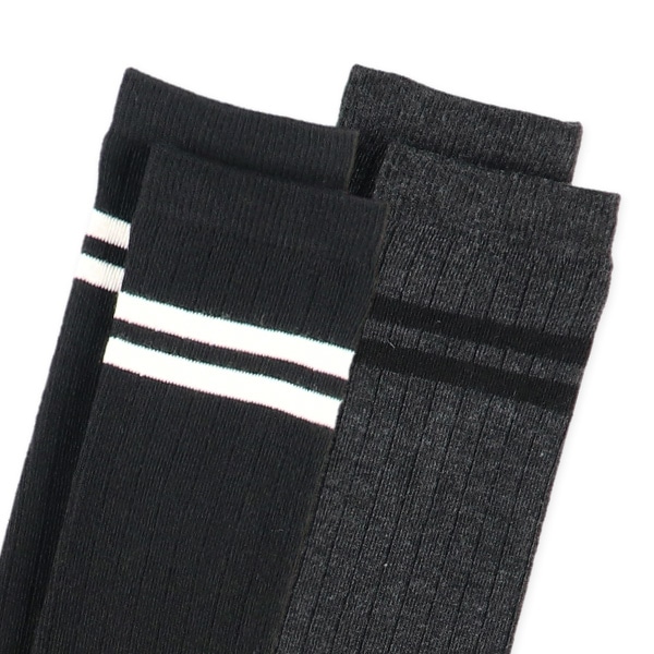 HOTWRAP）2足組スクールハイソックス（ライン）