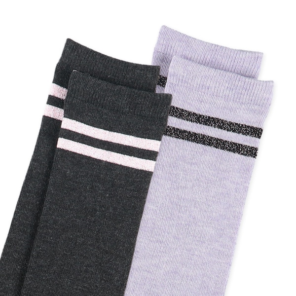 HOTWRAP）2足組スクールハイソックス（ラメライン）