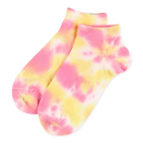 3足組スクールローカットソックス（タイダイ染め）