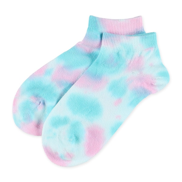 3足組スクールローカットソックス（タイダイ染め）