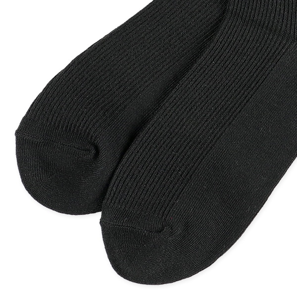 3足組レディースアンクルソックス（リブブラック）
