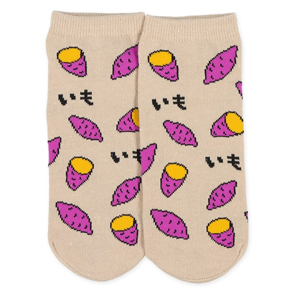 3足組レディースローカットソックス（おかず・さつまいも）