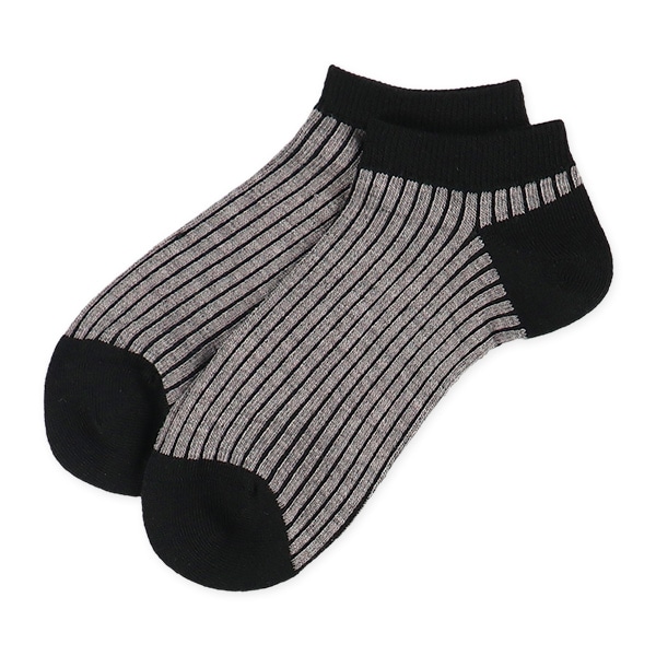 3足組レディースローカットソックス（ローボーダー）