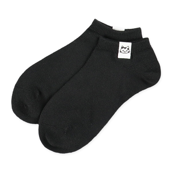 3足組レディースローカットソックス（ピスネーム・ねこ）