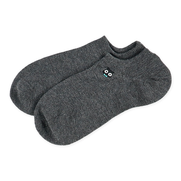 3足組レディースローカットソックス（ねこ刺繍）