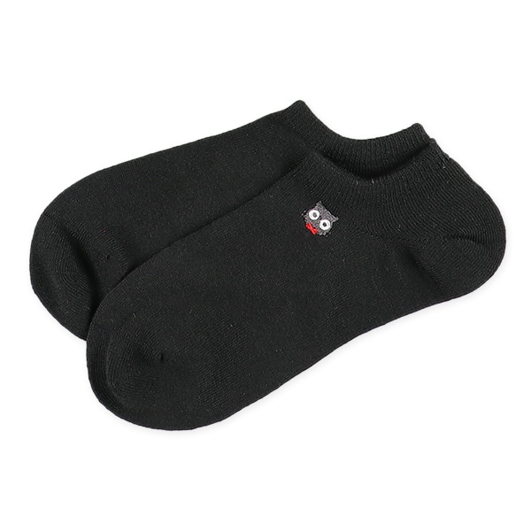3足組レディースローカットソックス（ねこ刺繍）