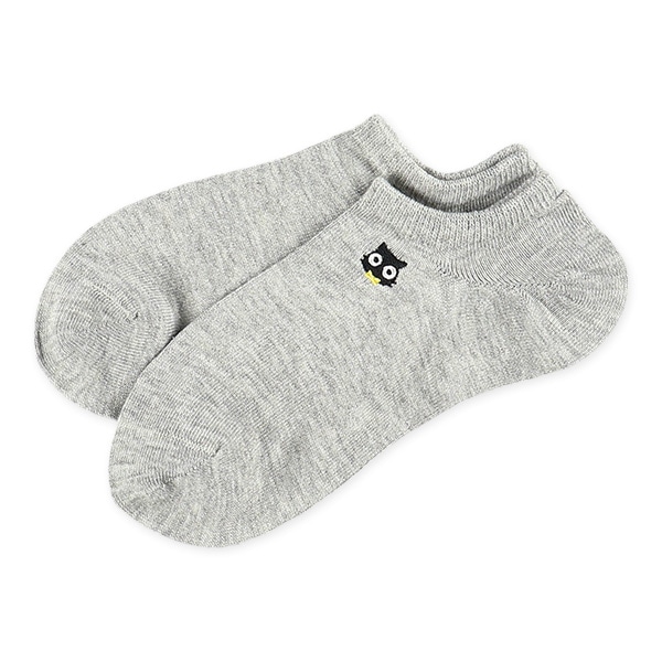 3足組レディースローカットソックス（ねこ刺繍）