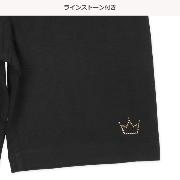 スクール3分丈スパッツ（ラインストーン・クラウン）