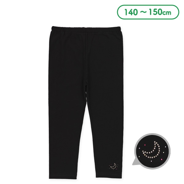 スクール7分丈スパッツ（ラインストーン・月）