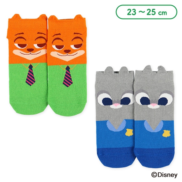 レディースローカットソックス（ズートピア）