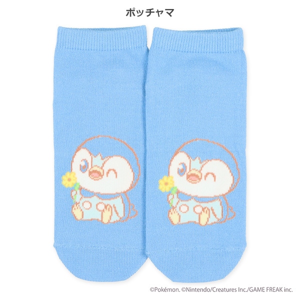 レディースローカットソックス（ピカチュウ・ポッチャマ）