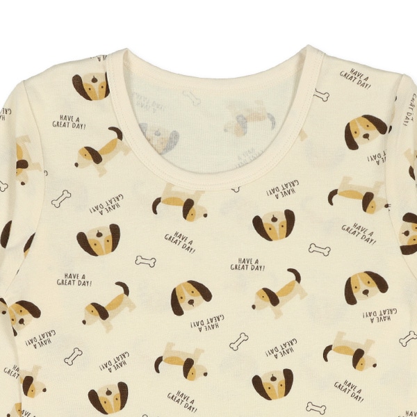 3枚組長袖シャツ肌着（いぬ・ピスネーム）