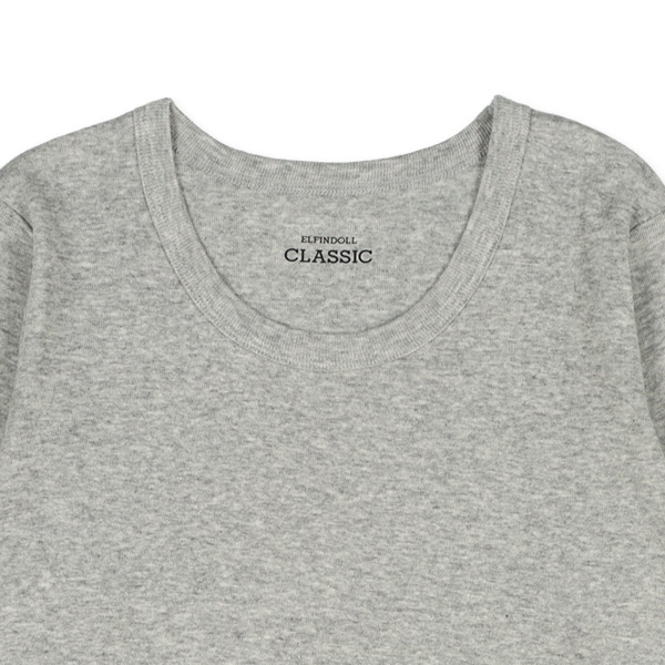 3枚組長袖シャツ肌着（杢グレー・カーキ・ブラック）