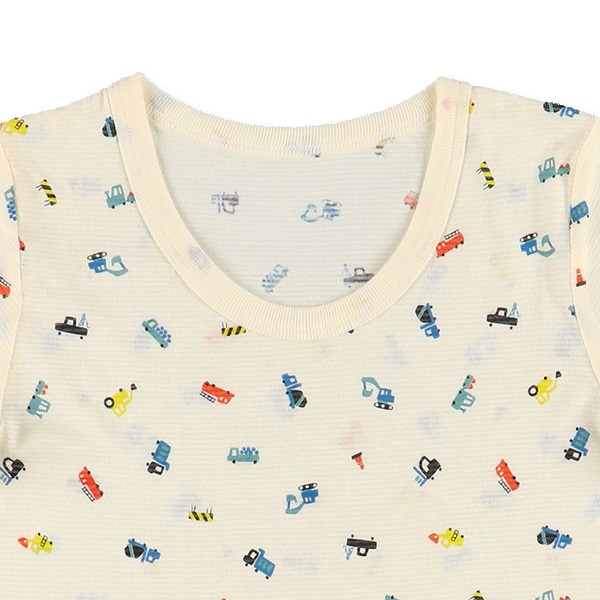 DRYWRAP）3枚組半袖シャツ肌着（はたらくくるま・ピスネーム）