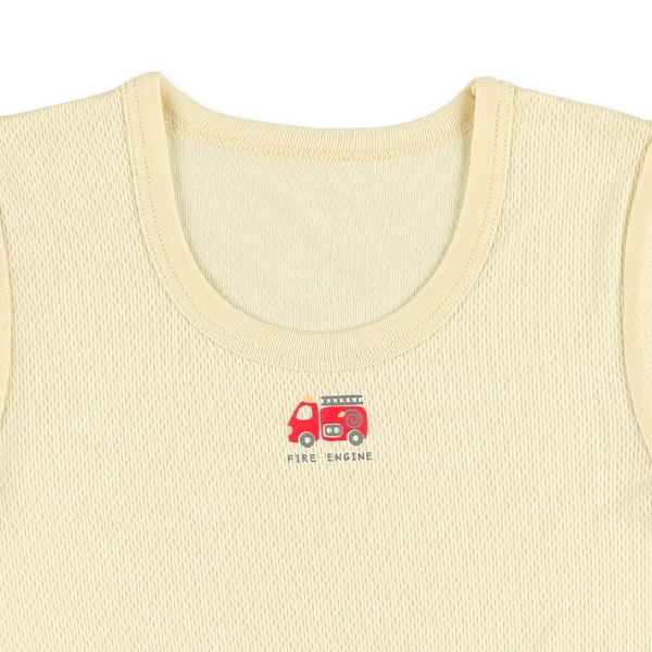 DRYWRAP）3枚組メッシュ半袖シャツ肌着（はたらくくるま）