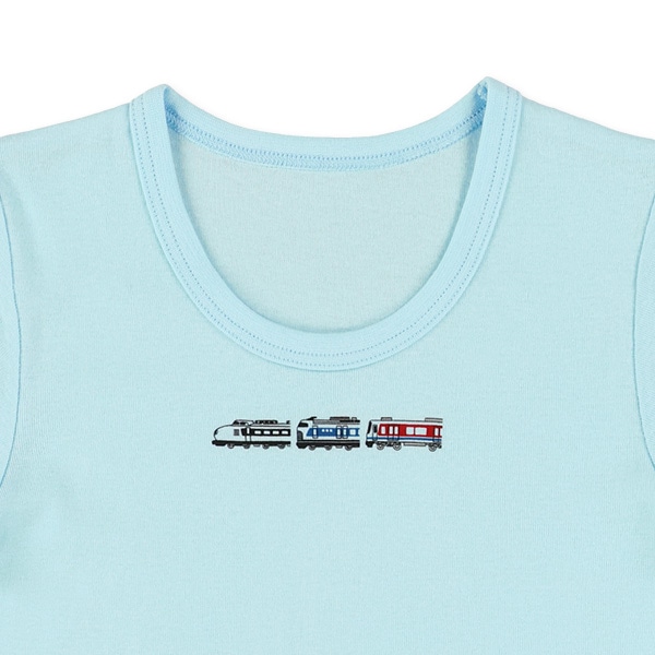 3枚組半袖シャツ肌着（電車・ピスネーム）