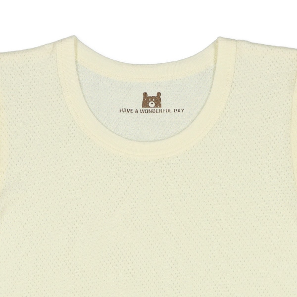 3枚組メッシュ半袖シャツ肌着（無地・ワンポイント）