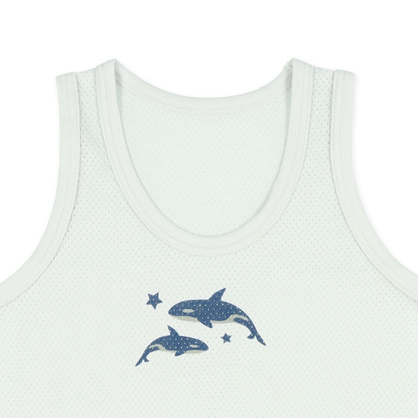 DRYWRAP）3枚組メッシュランニング肌着（シャチ）