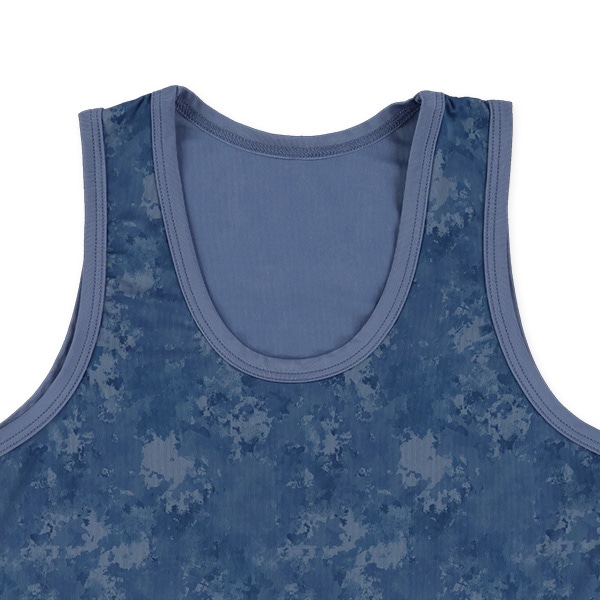 DRYWRAP）4枚組接触冷感ランニング肌着（無地・タイダイ風・ロゴ）