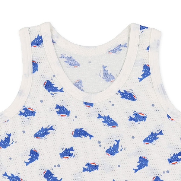 3枚組メッシュランニング肌着（ジンベエザメ・ピスネーム）