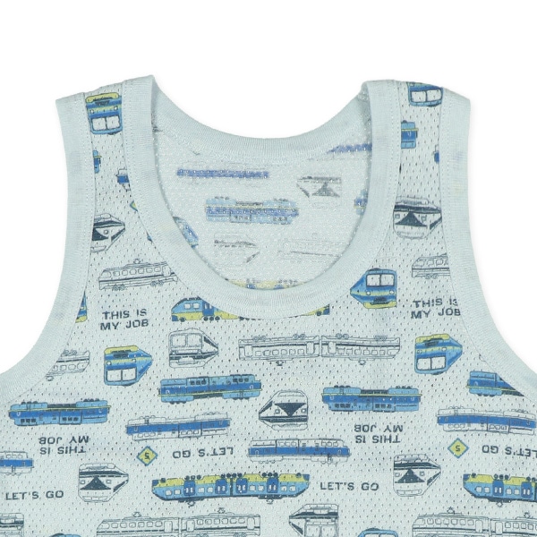 4枚組メッシュランニング肌着（電車・ピスネーム・チケット）