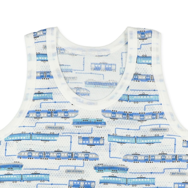 4枚組メッシュランニング肌着（電車・ピスネーム・チケット）