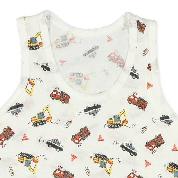 DRYWRAP）3枚組ランニング肌着（はたらくくるま）